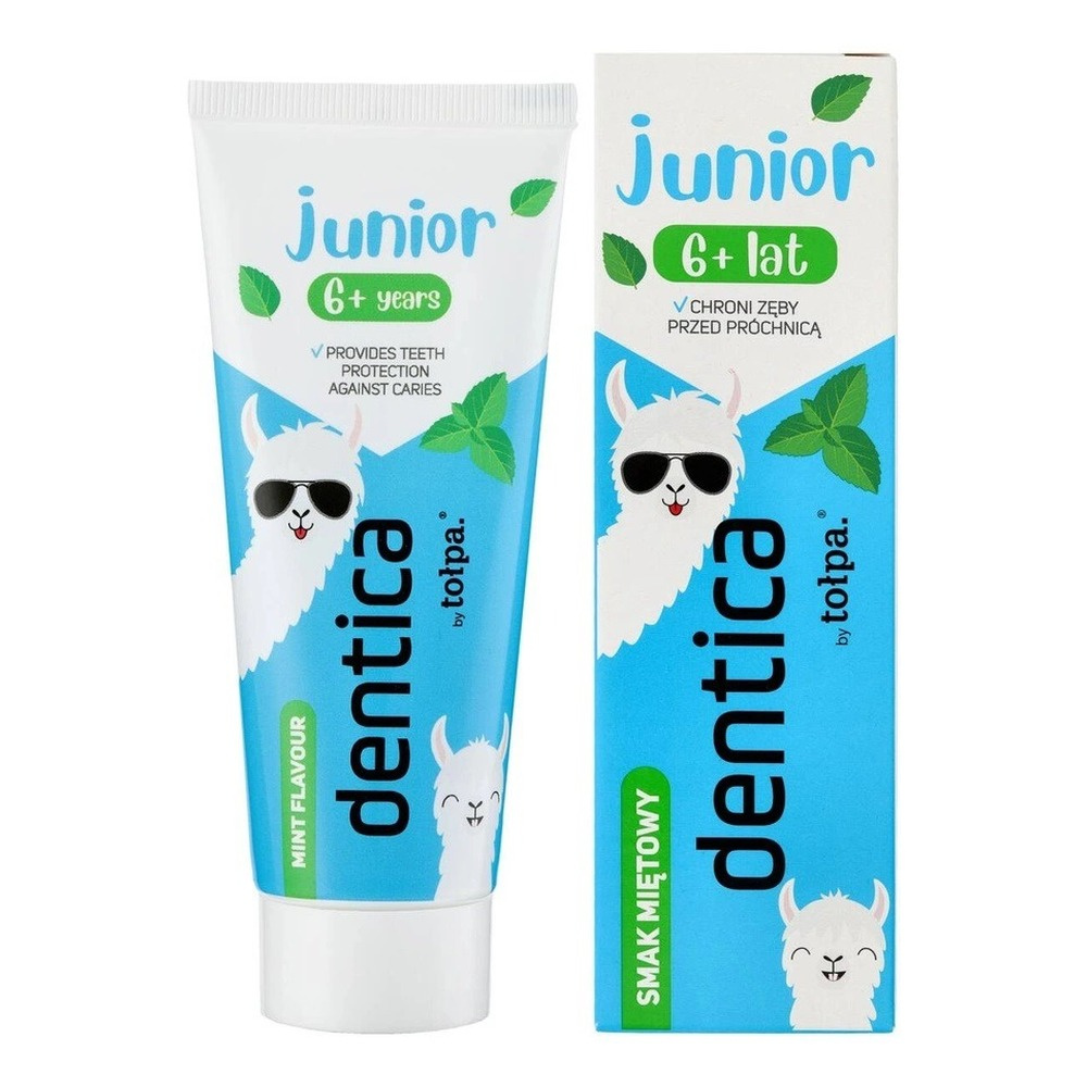 Tolpa Dentica Junior Miętowa Pasta do Zębów dla Dzieci 6+ Ochrona Szkliwa 50ml