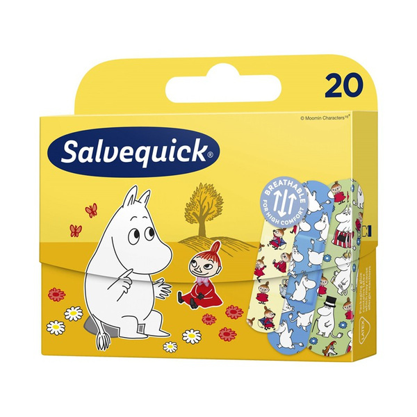 Salvequick Muminki Plastry dla Dzieci 20 Sztuk