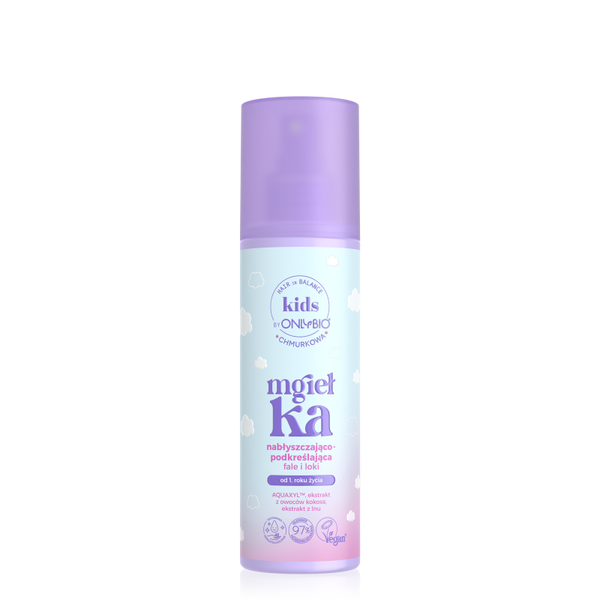 OnlyBio Hair in Balance Kids Chmurkowa Mgiełka Nabłyszczająco-Podkreślająca Fale i Loki 200ml