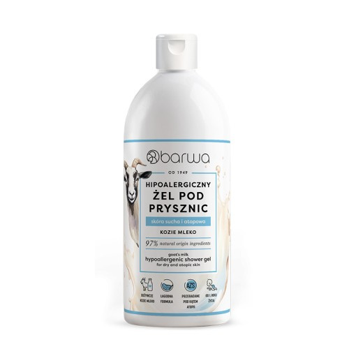 Barwa Hipoalergiczny Żel Pod Prysznic Kozie Mleko 400ml