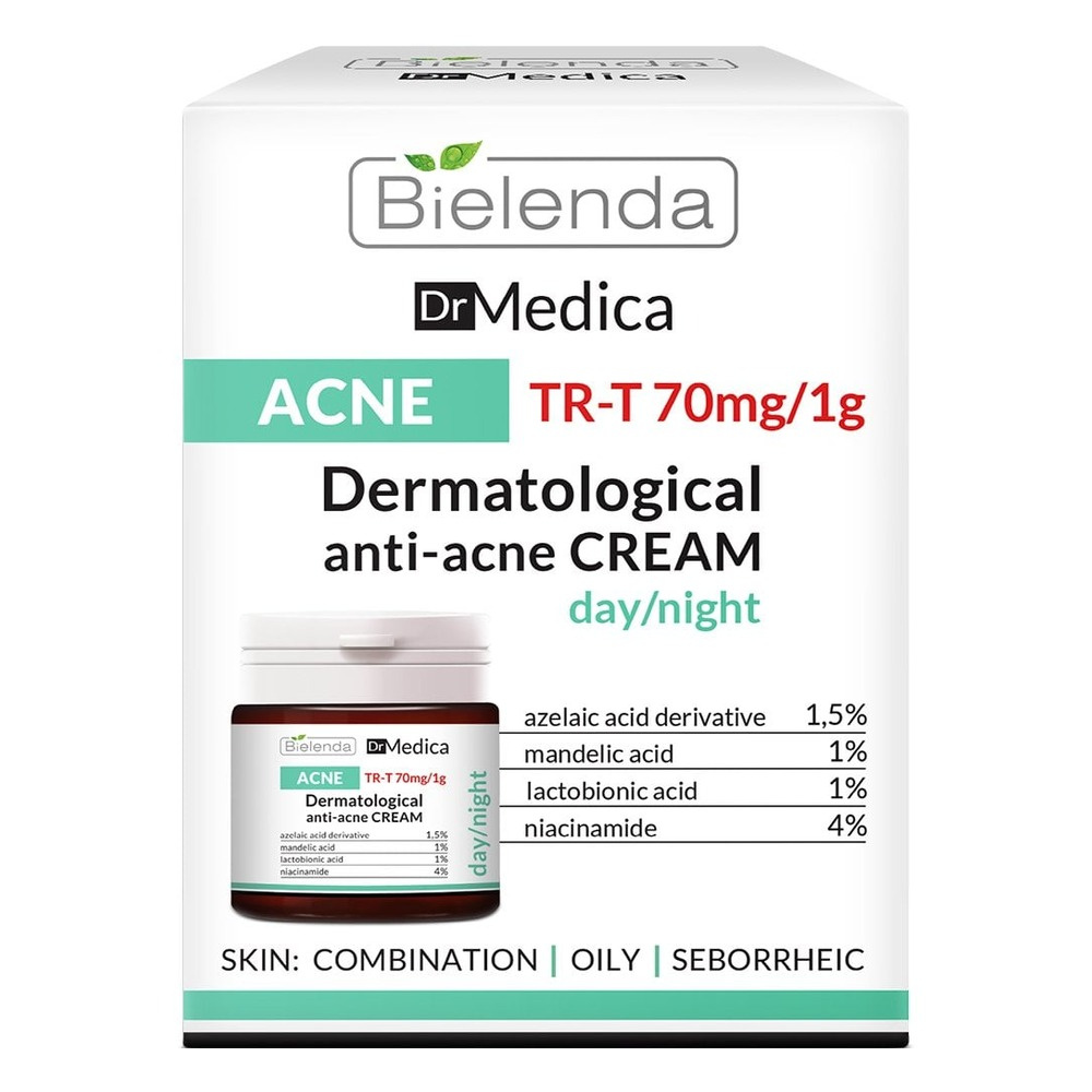 Bielenda Dr Medica Dermatologiczny Przeciwtrądzikowy Krem na Dzień i Noc 50ml