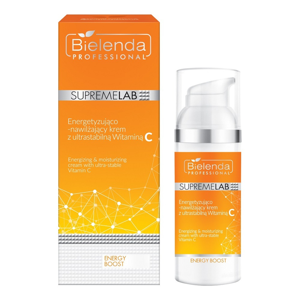 Bielenda Professional Supremelab Energy Boost Energizujący i Nawilżający Krem ​​do Twarzy ze Stabilną Wit. C 50ml
