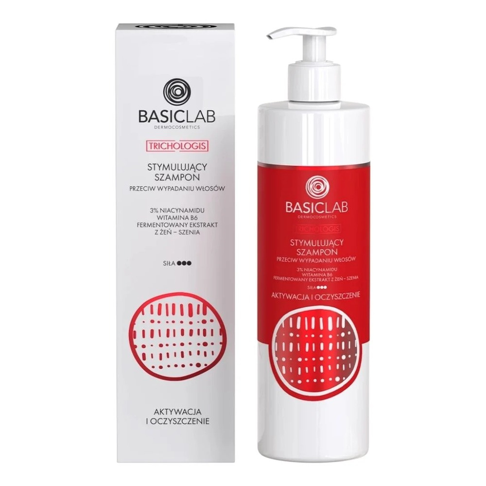 BasicLab Dermocosmetics Trichologis Pobudzający Szampon Przeciw Wypadaniu Włosów 300ml