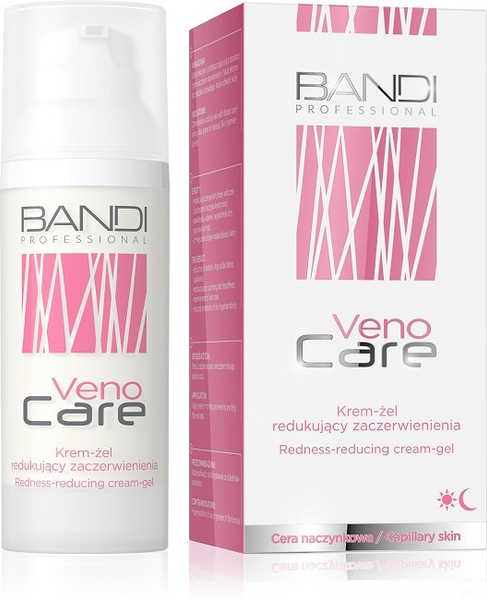 Bandi Veno Lekki Krem-Żel Redukujący Zaczerwienienia dla Cery Naczynkowej i Trądziku Różowatego 50ml