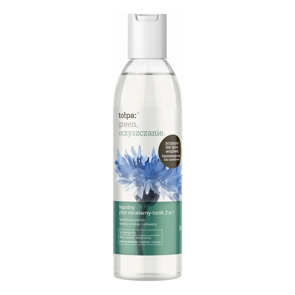 Tolpa Green Łagodny Tonik Micelarny 2w1 do Twarzy Oczu i Ust 200ml