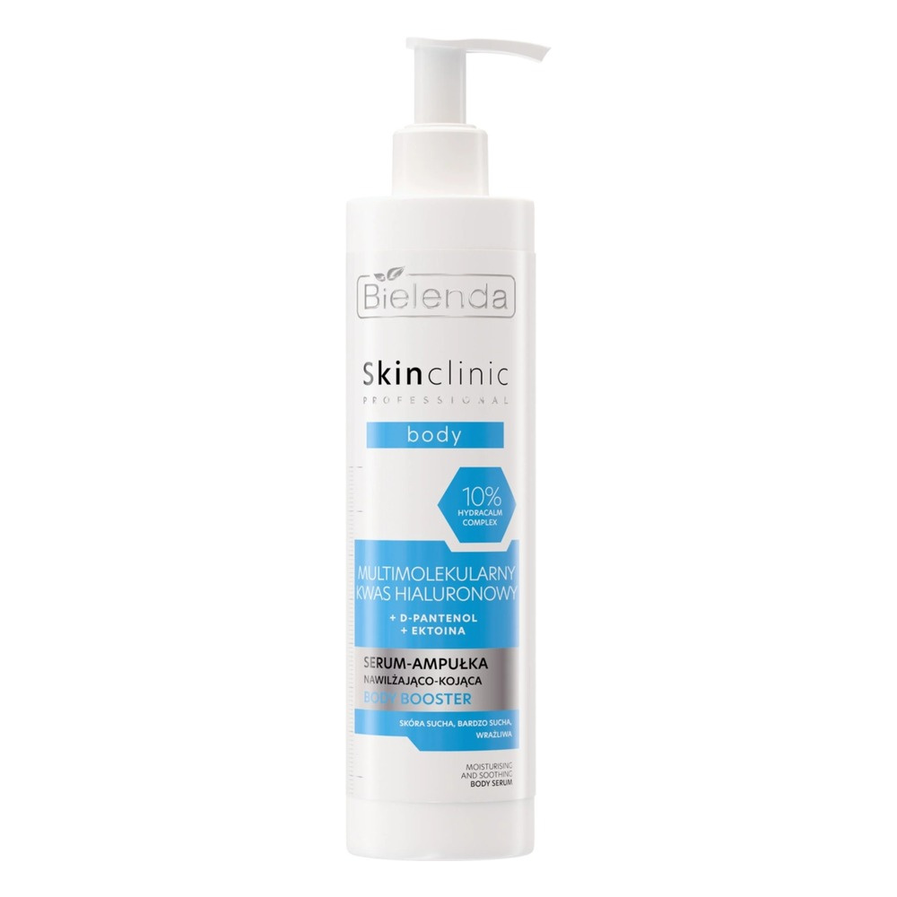 Bielenda Skin Clinic Professional Serum-Ampułka do Ciała Nawilżające i Kojące z Multocząsteczkowym Kwasem Hialuronowym 250ml
