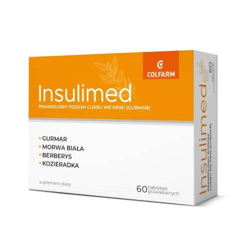 Colfarm Insulimed dla Wsparcia Prawidłowego Poziomu Cukru we Krwi 60 Tabletek 