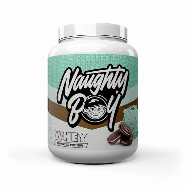 Naughty Boy Advanced Whey Miętowe Ciasteczka z Kremem Odżywka Białkowa na Wzrost Mięśni 2010g