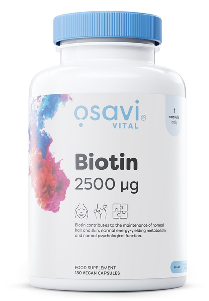 Osavi Biotyna 2500mcg 180 kapsułek wegańskich