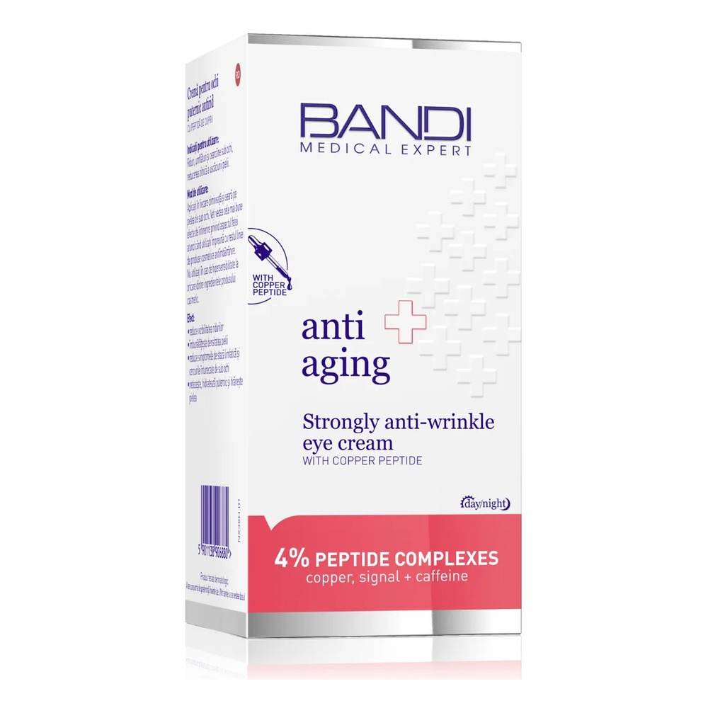 Bandi Medical Expert Silnie Przeciwzmarszczkowy Krem pod Oczy z Peptydem Miedziowym 30ml