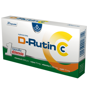 Oleofarm D-Rutin CC Witamina C D i Rutyna na Odporność 30 Kapsułek