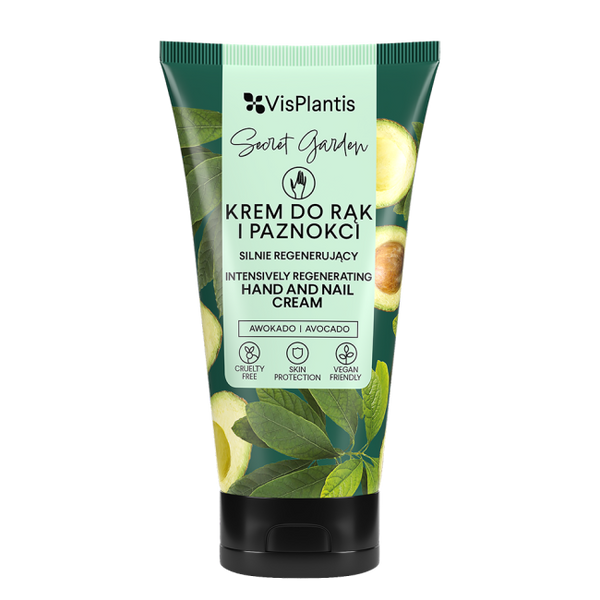 Vis Plantis Regenerujący Krem do Rąk i Paznokci z Awokado i Olejem Bawełnianym 75ml