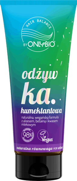 OnlyBio Hair In Balance Odżywka Humektantowa z Naturalną Wegańską Formułą dla Włosów Suchych 200ml