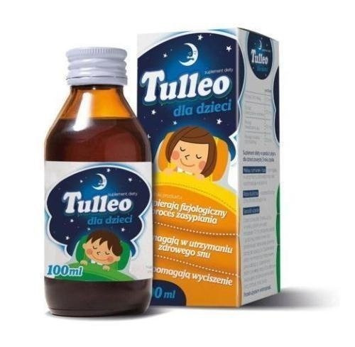 Tulleo Syrop dla Dzieci Ułatwiający Zasypianie i Łagodzący Stres 100ml