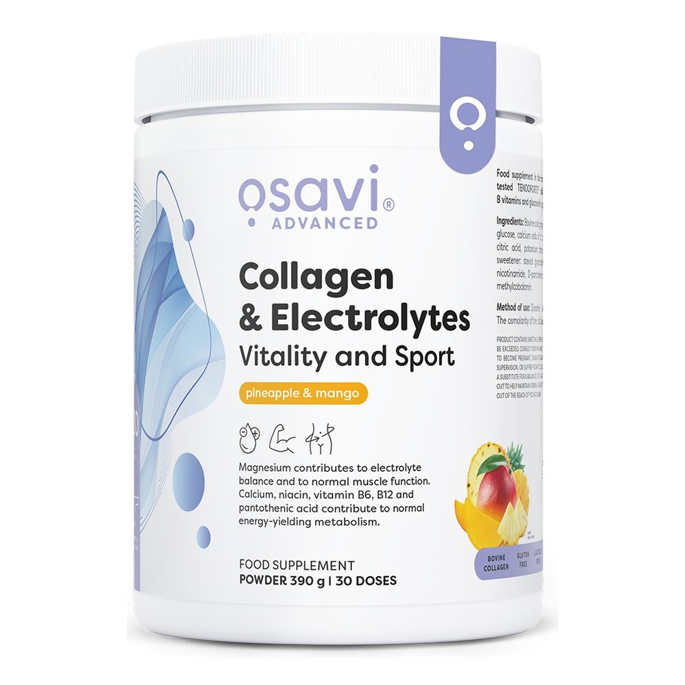 Osavi Kolagen & Elektrolity Witalność i Sport Ananas - Mango 390g