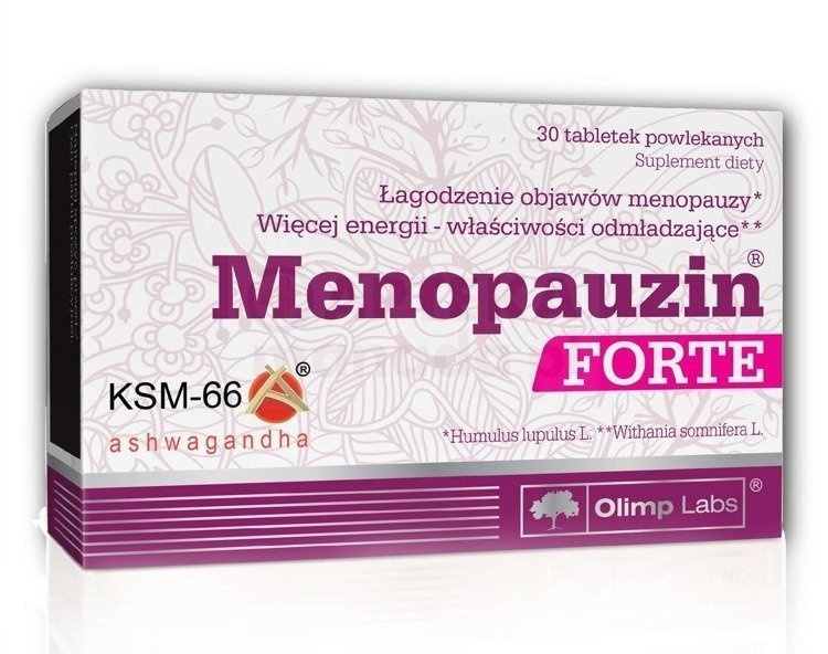 Olimp Menopauzin Forte na Objawy Menopauzy dla Kobiet 30 Tabletek