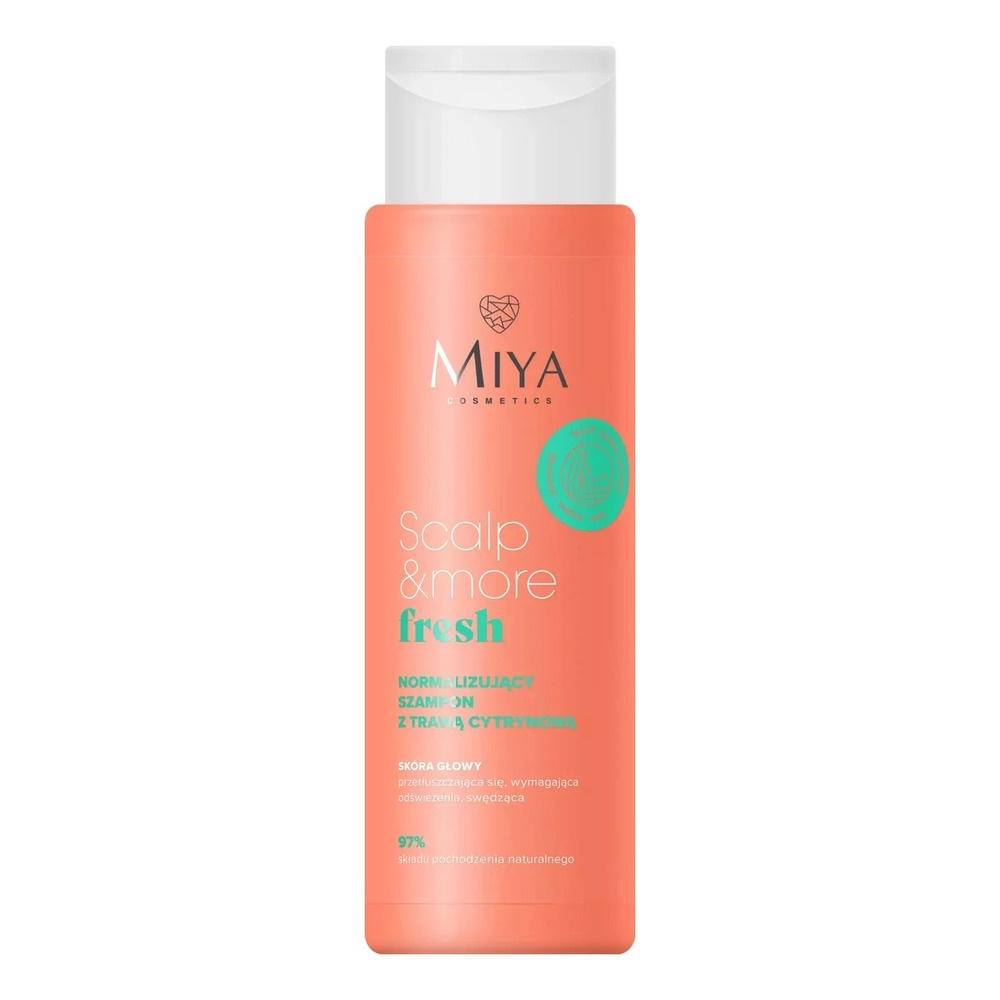 Miya Scalp & More Fresh Normalizujący Szampon z Trawą Cytrynową do Przetłuszczającej się i Swędzącej Skóry Głowy 300ml