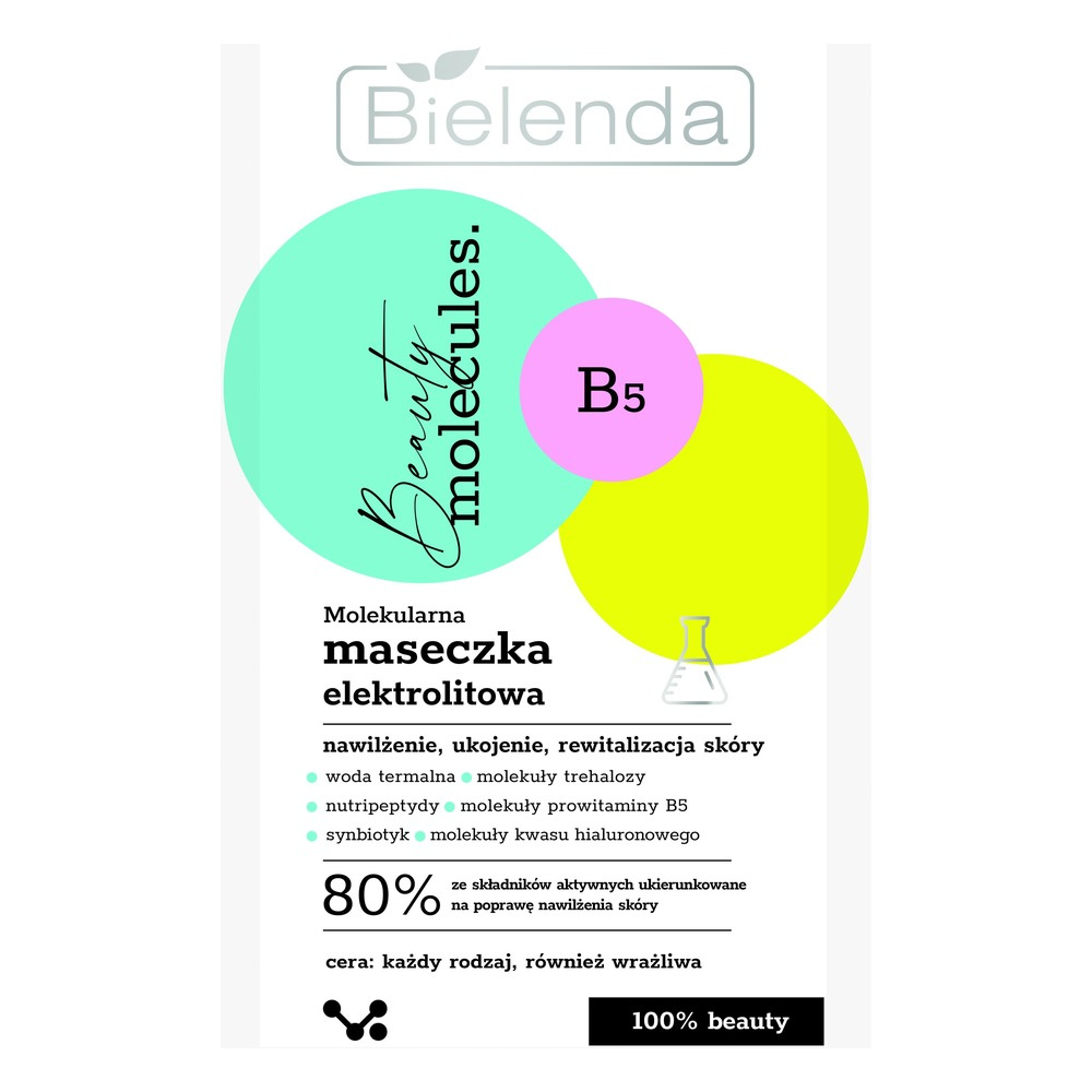 Bielenda Beauty Molecules Molekularna Elektrolitowa Maseczka dla Każdego Rodzaju Skóry 8g