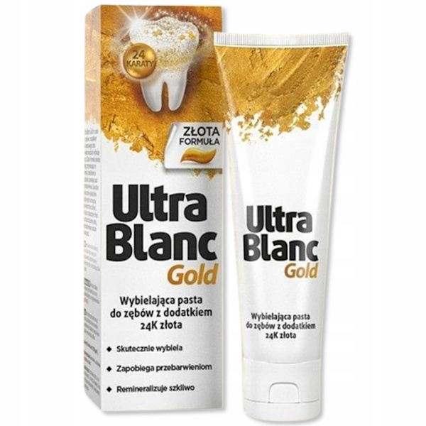 Ultrablanc Gold Wybielająca Pasta do Zębów z 24-Karatowym Złotem 75ml