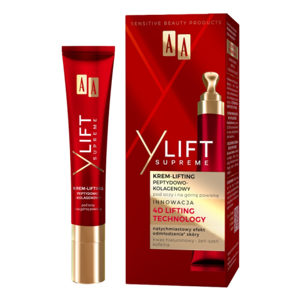Aa Y Lift Supreme Peptide-Collagen Krem Liftingujący Pod Oczy I Na Górną Powiekę 15ml