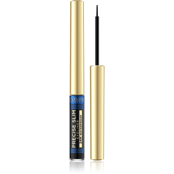 Eveline Precise Slim Ultraprecyzyjny Liner do Oczu Czarny 24H Wodoodporny 2ml