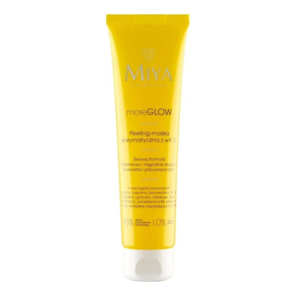 Miya moreGLOW Peeling-Maska Enzymatyczna z Witaminą C dla Każdego Typu Skóry 60ml