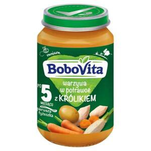 BoboVita Warzywa w Potrawce z Królikiem dla Niemowląt po 5 Miesiącu Życia 190g Best Before 16.07.26