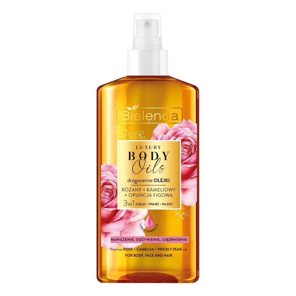 Bielenda Drogocenne Olejki 3w1 Różany i Kameliowy Nawilżający Olejek 150ml
