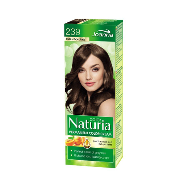 Joanna Naturia Color Farba do Włosów z Proteinami 239 Mleczna Czekolada 100ml