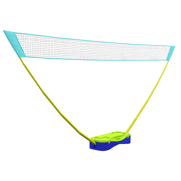 SPORTNOW Portable Badminton Net Set w/ Volleyball Net, Rackets, Shuttlecocks
