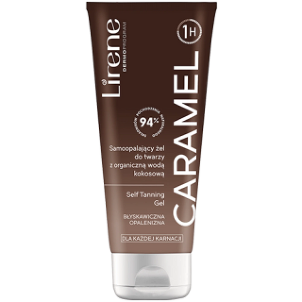 Lirene Perfect Tan Nawilżający Samoopalający Żel do Twarzy Caramel 75ml