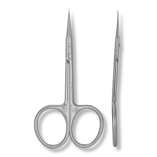 Staleks Pro Exclusive 21 Type 2 Cuticle Scissors Hook-Shaped Precision Blades SX-21/2m 102mm