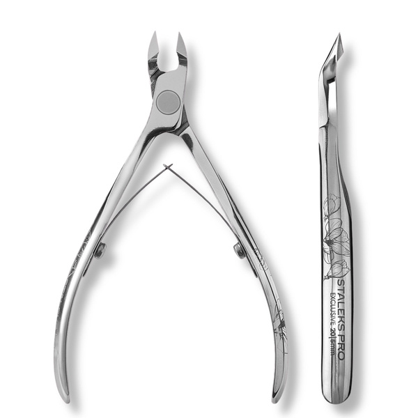Staleks Pro Exclusive 20 Cuticle Nippers Magnolia Pattern  NX-20-5m Cutting Length 5 mm 