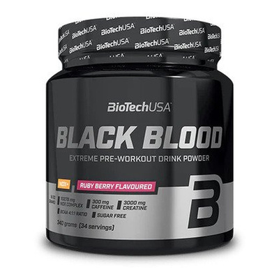BioTechUSA Black Blood NOX+ Przedtreningówka Na Intensywne Treningi 330g