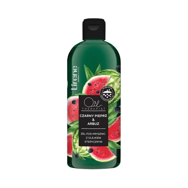 Lirene Oil Therapist Czarny Pieprz & Arbuz Żel pod Prysznic z Olejkiem Eterycznym 400ml