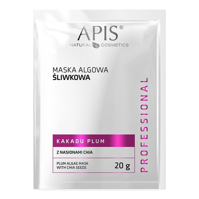 Apis Professional Kakadu Plum Śliwkowa Maska Algowa z Nasionami Chia dla Cery Suchej i Wrażliwej 20g