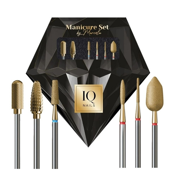 IQ Nails Quick & Easy Profesjonalny Zestaw Frezów do Paznokci Mani 27 5szt