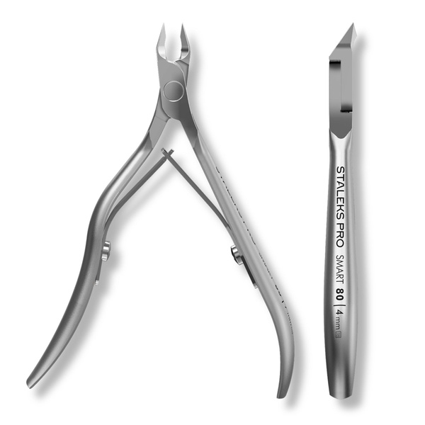 Staleks Pro Smart 80 Cuticle Nippers SMART 80 Ergonomic Stainless Steel Manicure Tool NS-80-4 4mm