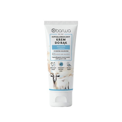 Barwa Hipoalergiczny Krem Do Rąk Kozie Mleko 75ml