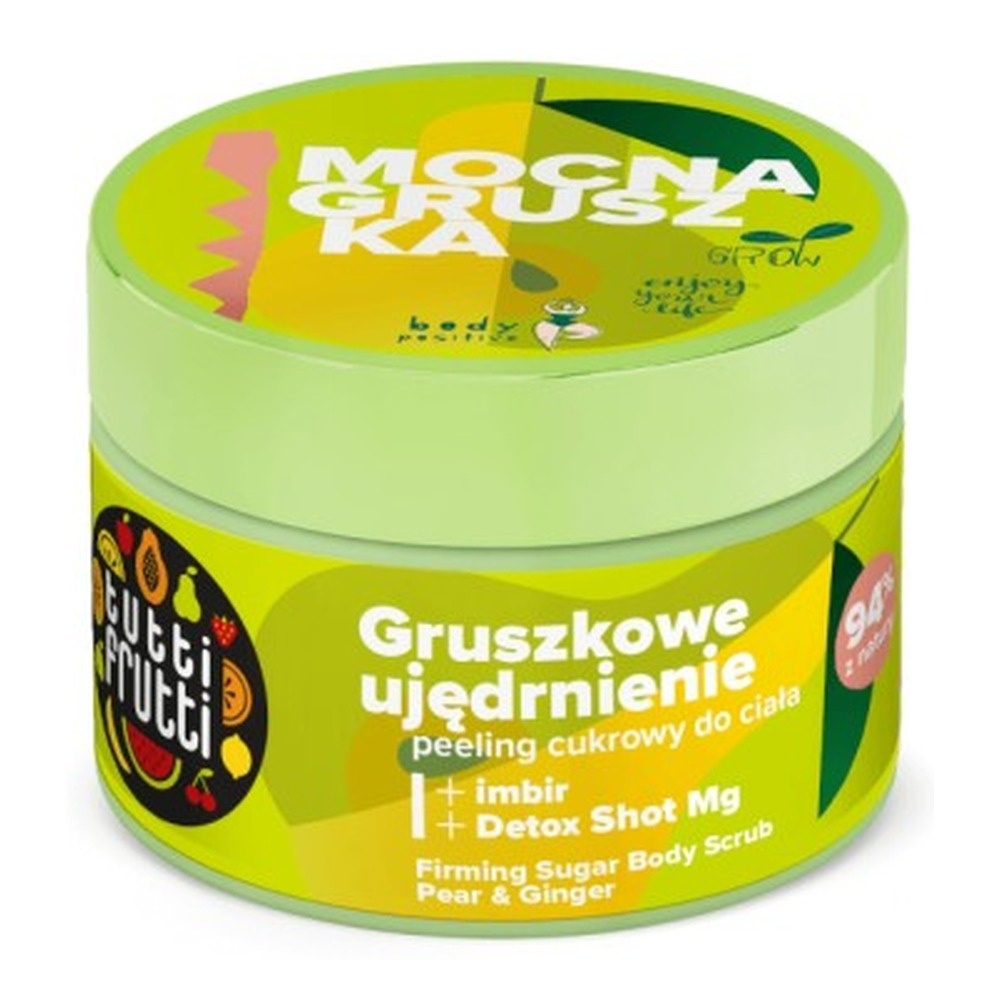 Tutti Frutti Ujędrniający Peeling Cukrowy do Ciała Gruszka i Imbir Detox Shot Mg 300g