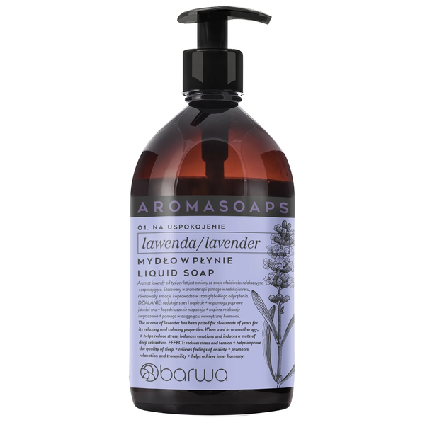 Barwa Aroma Soaps Mydło w Płynie na Uspokojenie Lawenda 500ml