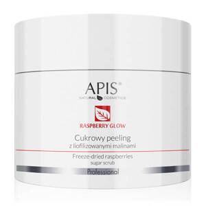 Apis Raspberry Glow Cukrowy Peeling z Malinami 220g