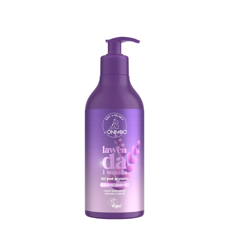 OnlyBio Body in Balance Żel pod prysznic Lawenda i Wanilia 400ml