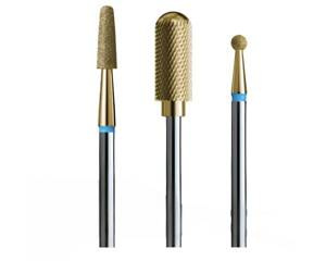 IQ Nails Home Spa Gold Drill Bits Pakiet Gold 3 Frezów 
