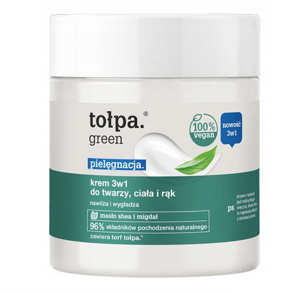 Tolpa Green Nawilżający Krem 3w1 do Twarzy, Ciała i Rąk 250ml