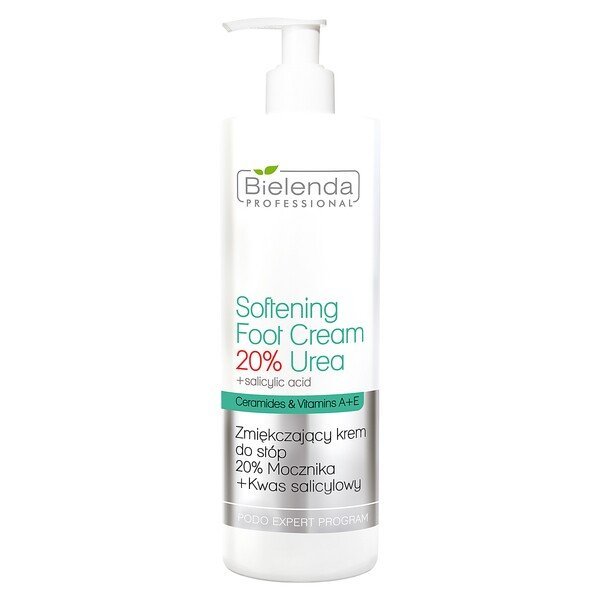 Bielenda Professional Podo Expert Zmiękczający Krem do Stóp z 20% Mocznikiem i Kwasem Salicylowym 500ml