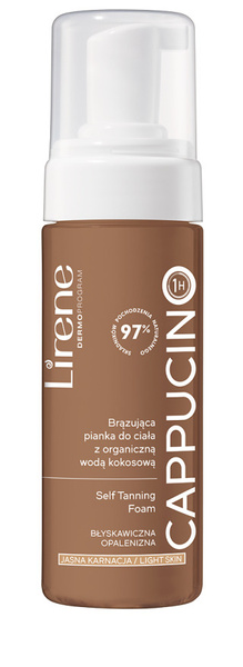 Lirene Perfect Tan Nawilżająca Pianka Brązująca Capuccino 150ml Best Before 30.06.26