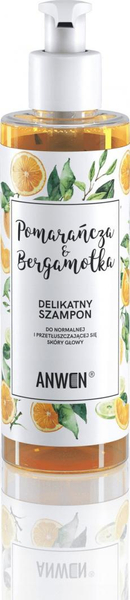 Anwen Pomarańcza i Bergamotka Szampon do Normalnej i Przetłuszczającej Się Skóry Głowy 200ml