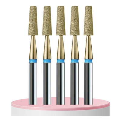 IQ Nails Profesjonalne Frezy Diamentowe Ścięty Stożek ZRN 2.5mm 5 szt.