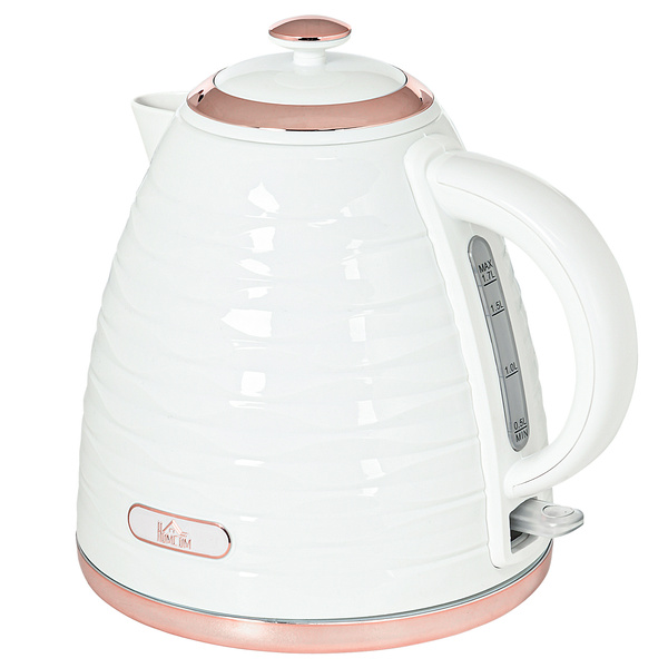 HOMCOM 3kW Rapid Boil Honeycomb Kettle - Cream